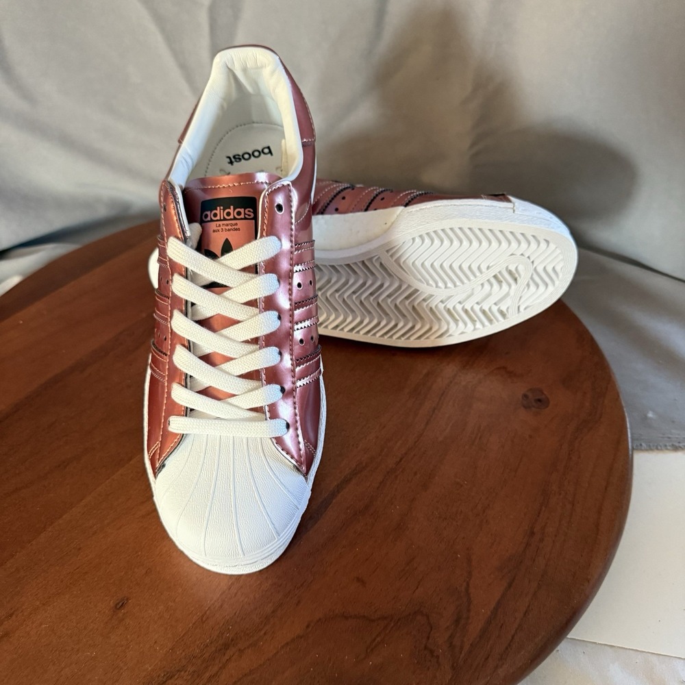 Adidas Superstar Boost Copper Metallic Women's Basketball Shoes BB2270 Size 8.5 - Picture 3 of 13